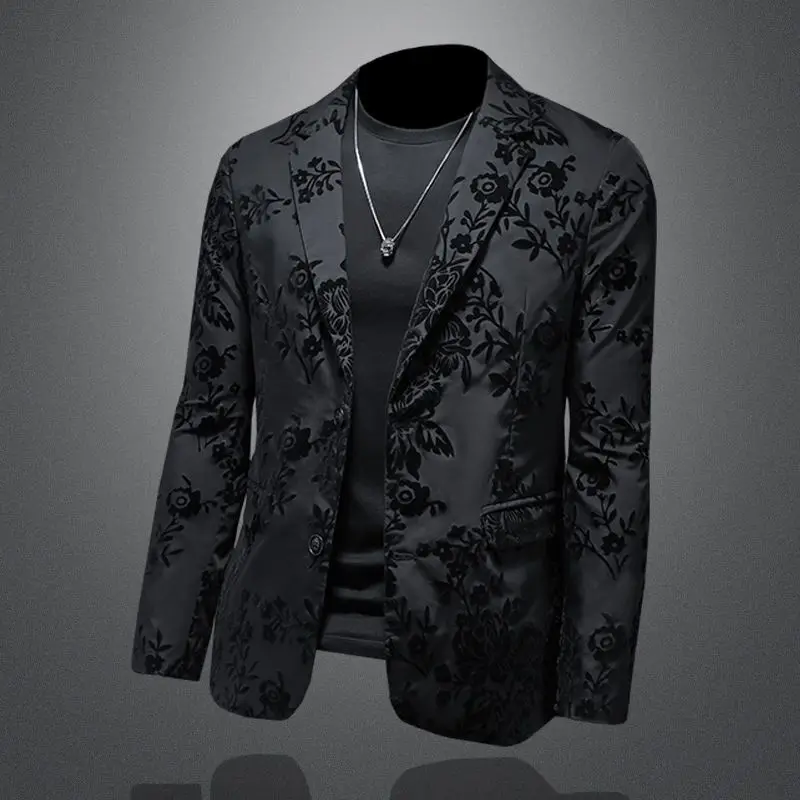 Men’s Slim Fit Blazer Jacket Suit Business Wedding Casual Dress Coat Stage Show Costume 2025 Fashion Menswear Men’s Coats & Jackets Men's Slim Fit Blazer Jacket Suit Business Wedding Casual Dress Coat Stage Show Costume 2025 Fashion Menswear Men's Coats & Jackets KDBazar