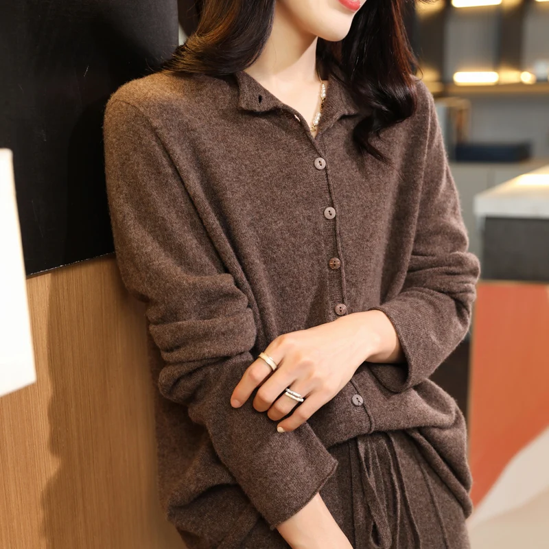 Merino Wool Cashmere Cardigan for Women Cardigans Merino Wool Cashmere Cardigan for Women Cardigans KDBazar