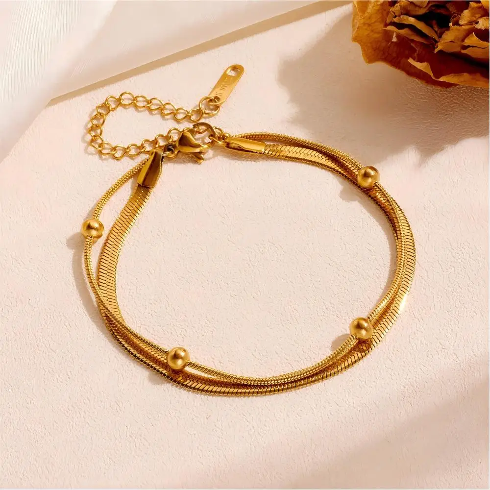 Minimalist 316L Stainless Steel Gold Anklet Double Layer Waterproof Foot Chain For Women Beach Party Jewelry Anklet Jewelry Jewelry & Watches Minimalist 316L Stainless Steel Gold Anklet Double Layer Waterproof Foot Chain For Women Beach Party Jewelry Anklet Jewelry Jewelry & Watches KDBazar