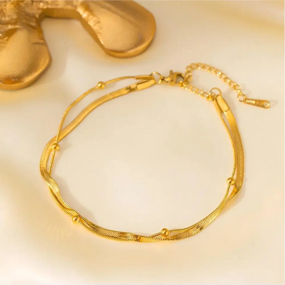 Minimalist 316L Stainless Steel Gold Anklet Double Layer Waterproof Foot Chain For Women Beach Party Jewelry Anklet Jewelry Jewelry & Watches Minimalist 316L Stainless Steel Gold Anklet Double Layer Waterproof Foot Chain For Women Beach Party Jewelry Anklet Jewelry Jewelry & Watches KDBazar