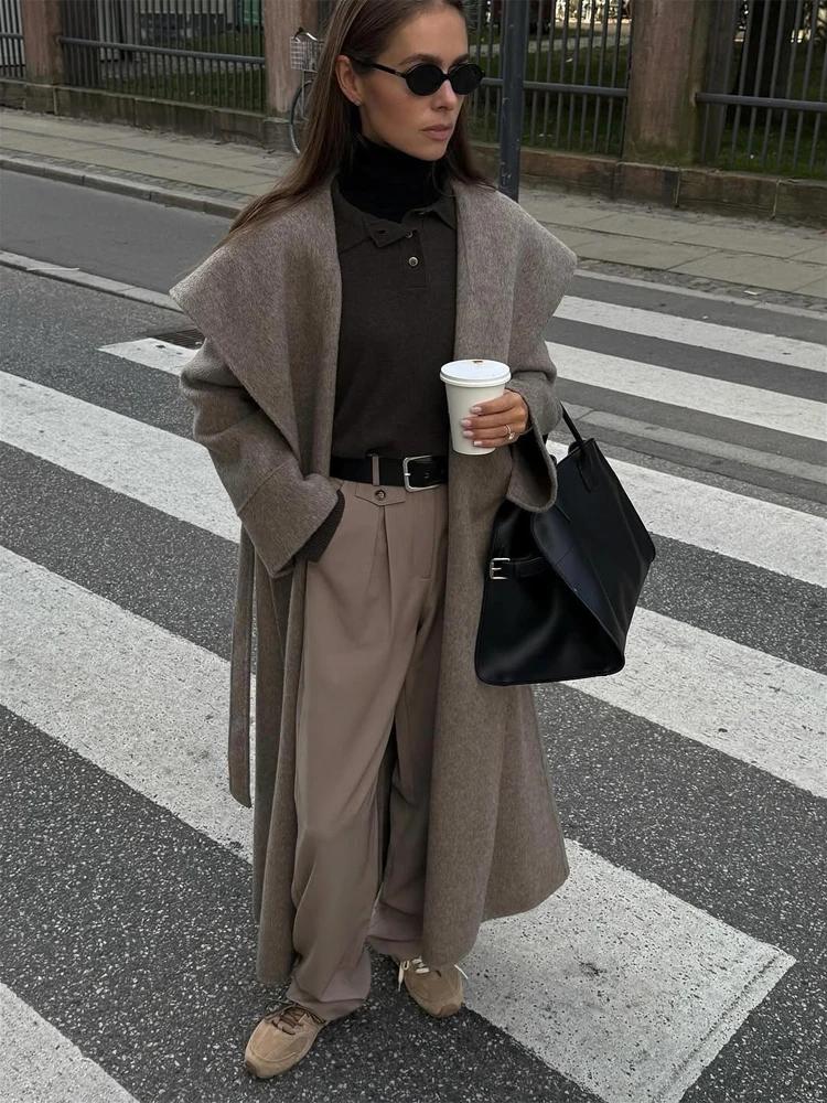 Navy Collar Woolen Long Coat for Women – Elegant Wool Blend Overcoat Coats Women’s Fashion Women’s Jackets & Coats Navy Collar Woolen Long Coat for Women – Elegant Wool Blend Overcoat Coats Women's Fashion Women's Jackets & Coats KDBazar