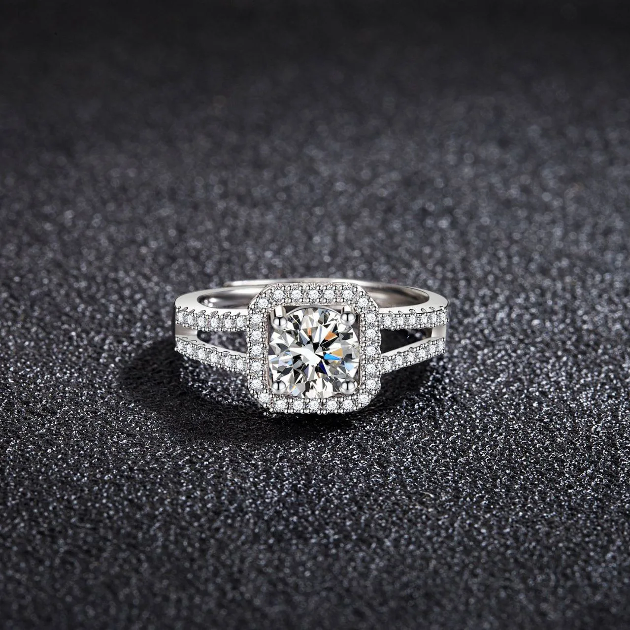Sterling silver ring worn on hand