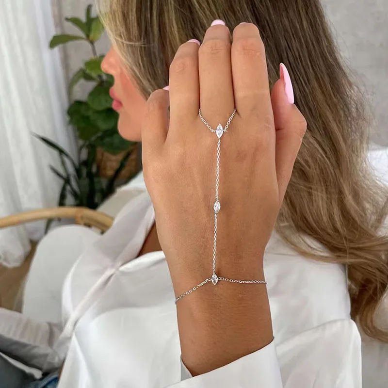 New Bohemia Rhombus Crystal Bracelet Hand Jewelry for Women Simple Thin Chain Finger Bracelet Jewelry Accessories Gift Bracelets and Bangles Jewelry & Watches New Bohemia Rhombus Crystal Bracelet Hand Jewelry for Women Simple Thin Chain Finger Bracelet Jewelry Accessories Gift Bracelets and Bangles Jewelry & Watches KDBazar