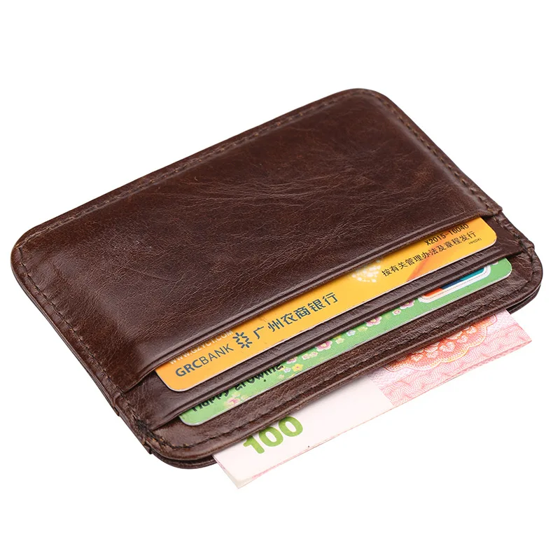 New Genuine Leather Card Holder Oil Wax Leather Multi-Card Small Retro Cowhide Coin Purse Men/Women Luxury Card Holder Bags & Accessories handbags and purses Wallets & Coin Purses New Genuine Leather Card Holder Oil Wax Leather Multi-Card Small Retro Cowhide Coin Purse Men/Women Luxury Card Holder Bags & Accessories handbags and purses Wallets & Coin Purses KDBazar