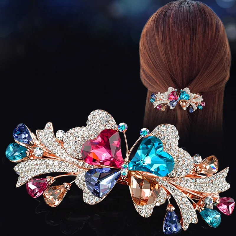 New Korean Colorful Crystal Butterfly Spring Hairpin Zircon Alloy Top Clip Horizontal Clip Elegant Women’s Fashion Hair Jewelry Clothing & Accessories Hair Accessories Women’s Fashion New Korean Colorful Crystal Butterfly Spring Hairpin Zircon Alloy Top Clip Horizontal Clip Elegant Women's Fashion Hair Jewelry Clothing & Accessories Hair Accessories Women's Fashion KDBazar