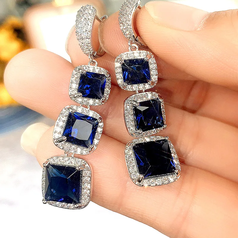 New Luxury Square White Green Zircon Long Tassel Drop Earring for Women Fashion 925 Sterling Silver Wedding Engagement Jewelry Earrings Jewelry & Watches New Luxury Square White Green Zircon Long Tassel Drop Earring for Women Fashion 925 Sterling Silver Wedding Engagement Jewelry Earrings Jewelry & Watches KDBazar