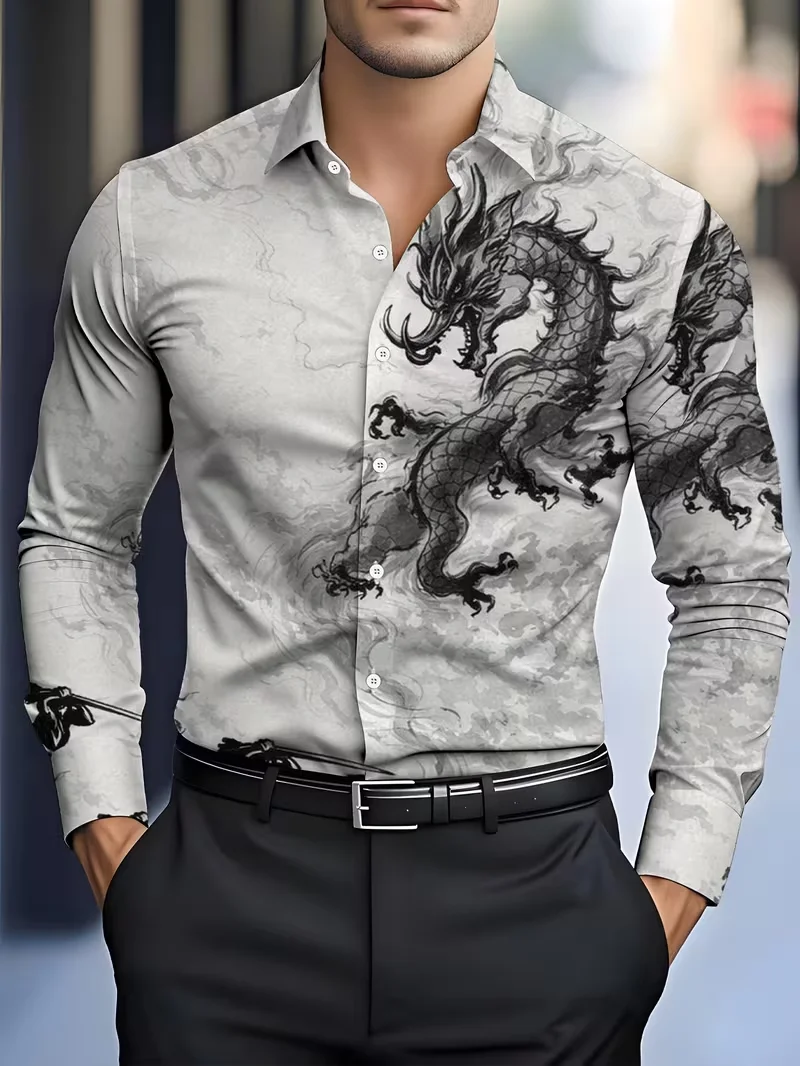 New Men’s Island Style Long Sleeve Shirt Warm Orange Palm Flower Pattern Men’s Fashion Collar Top Clothing New Men's Island Style Long Sleeve Shirt Warm Orange Palm Flower Pattern Men's Fashion Collar Top Clothing KDBazar