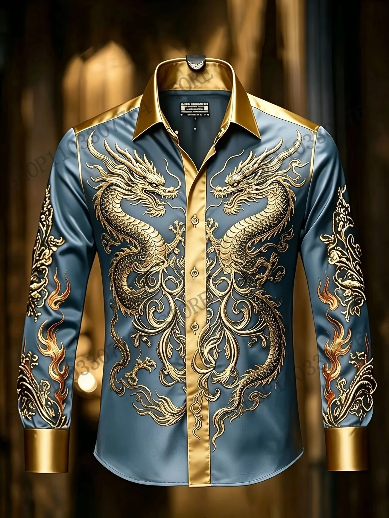 New Mens Noble Eagle Full Sleeve Shirt Golden Dragon 3D Print Shirt Men/Women Fashion Luxury Shirts European American Blouse Dress Shirt New Mens Noble Eagle Full Sleeve Shirt Golden Dragon 3D Print Shirt Men/Women Fashion Luxury Shirts European American Blouse Dress Shirt KDBazar