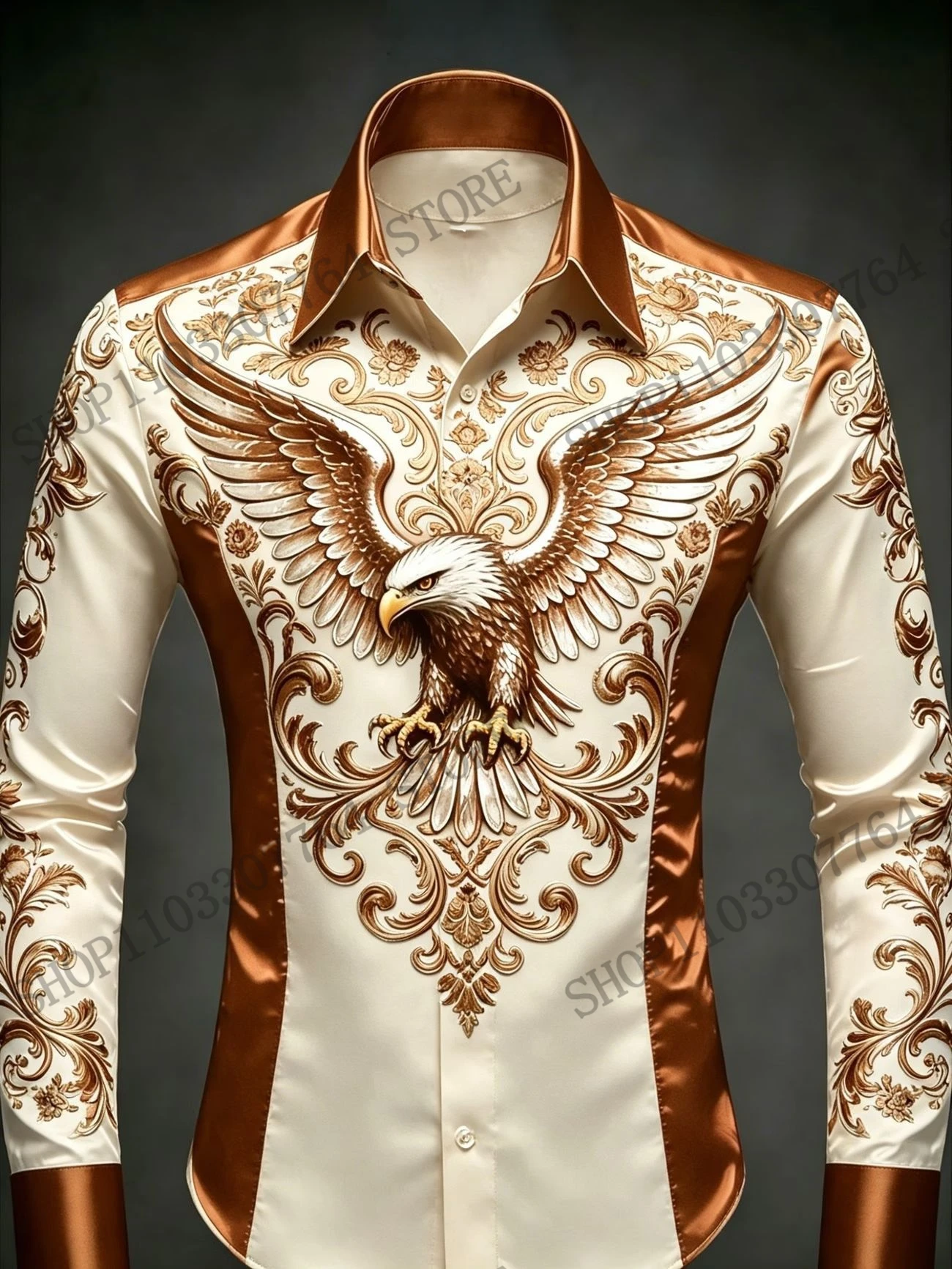 New Mens Noble Eagle Full Sleeve Shirt Golden Dragon 3D Print Shirt Men/Women Fashion Luxury Shirts European American Blouse Dress Shirt New Mens Noble Eagle Full Sleeve Shirt Golden Dragon 3D Print Shirt Men/Women Fashion Luxury Shirts European American Blouse Dress Shirt KDBazar