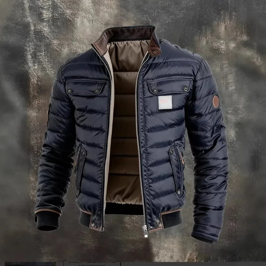 New Men’s Stand-up Collar Cotton Jacket Casual Warm Thickened Cotton Coat Winter 2026 Fashion New Spring And Summer Cotton Coat Men’s Coats & Jackets Men’s Fashion New Men's Stand-up Collar Cotton Jacket Casual Warm Thickened Cotton Coat Winter 2026 Fashion New Spring And Summer Cotton Coat Men's Coats & Jackets Men's Fashion KDBazar