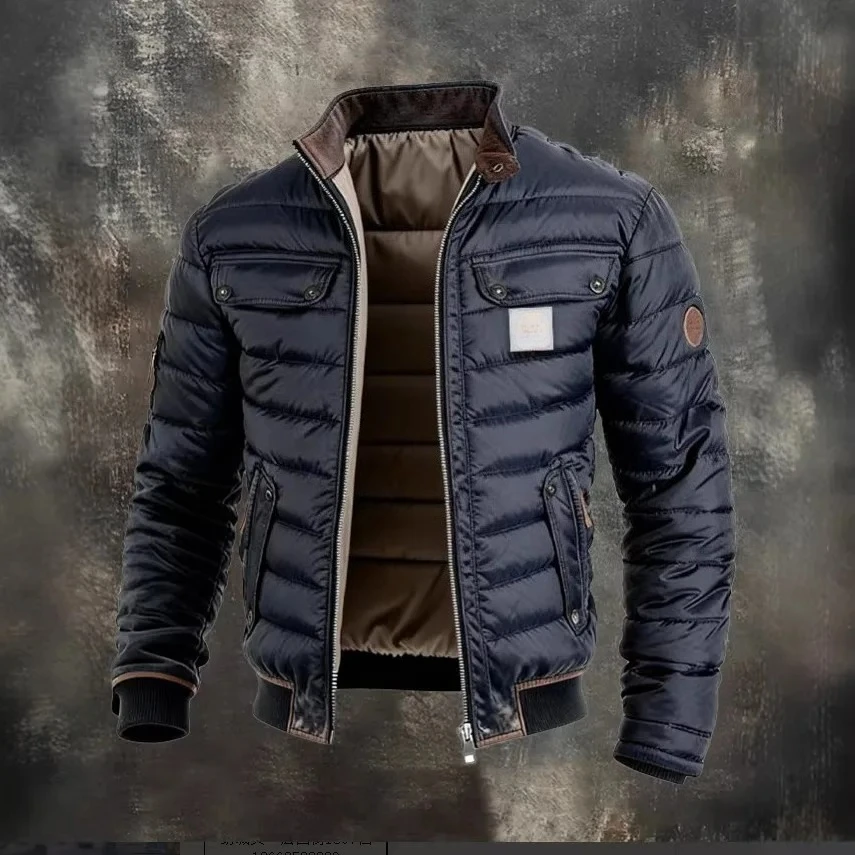 New Men’s Stand-up Collar Cotton Jacket Casual Warm Thickened Cotton Coat Winter 2026 Fashion New Spring And Summer Cotton Coat Men’s Coats & Jackets Men’s Fashion New Men's Stand-up Collar Cotton Jacket Casual Warm Thickened Cotton Coat Winter 2026 Fashion New Spring And Summer Cotton Coat Men's Coats & Jackets Men's Fashion KDBazar
