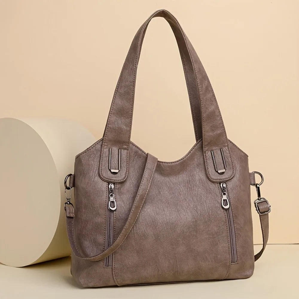 New Women Large Capacity Tote Bag Leather Shoulder Handbag with Removable Strap Fashion Casual PU Crossbody Bag Shoulder Bags New Women Large Capacity Tote Bag Leather Shoulder Handbag with Removable Strap Fashion Casual PU Crossbody Bag Shoulder Bags KDBazar