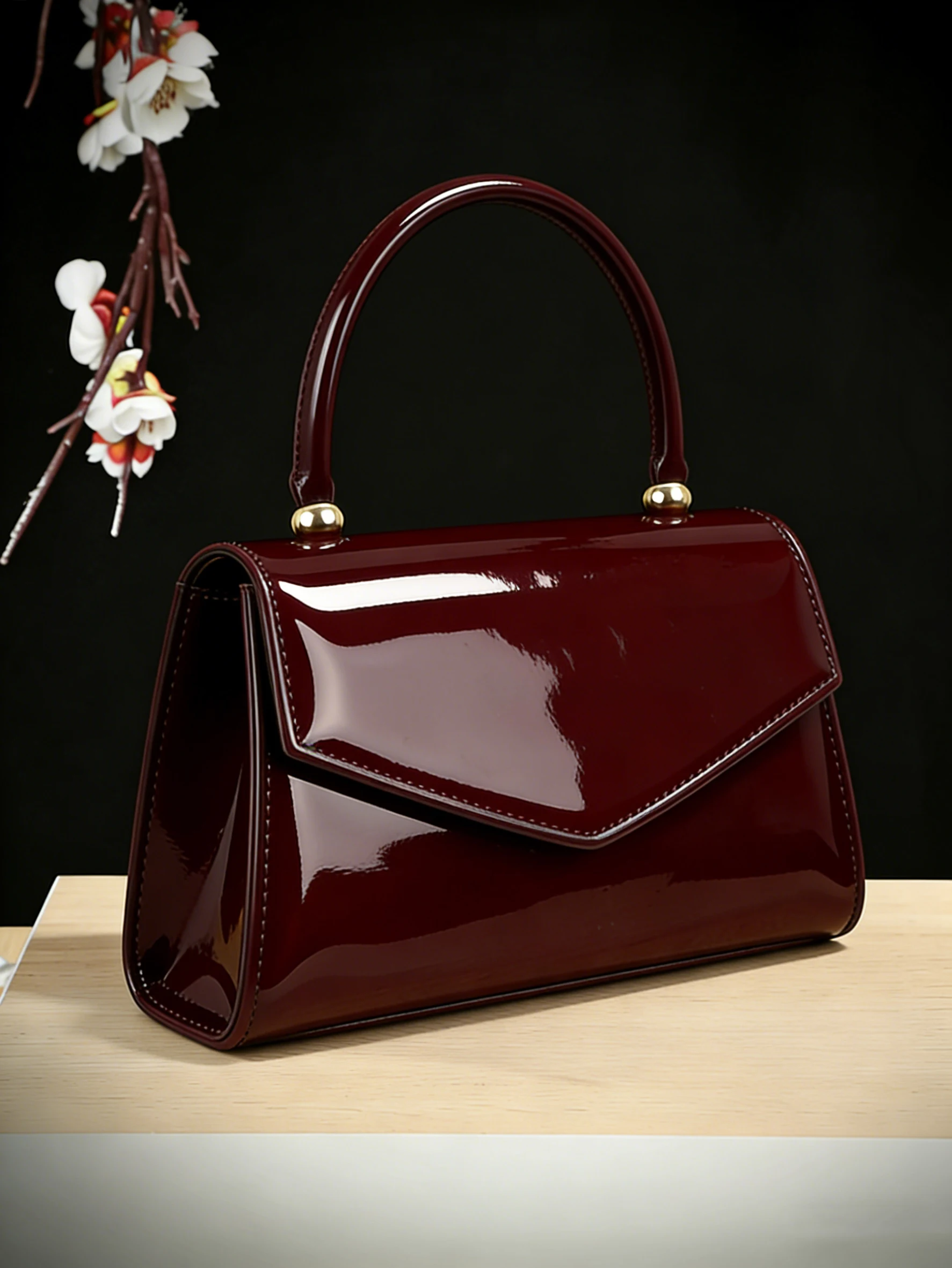 New vintage high-end evening bag with glossy texture, versatile handbag for all kinds of formal party dresses. Bags & Accessories Burgundy Purses handbags and purses New vintage high-end evening bag with glossy texture, versatile handbag for all kinds of formal party dresses. Bags & Accessories Burgundy Purses handbags and purses KDBazar
