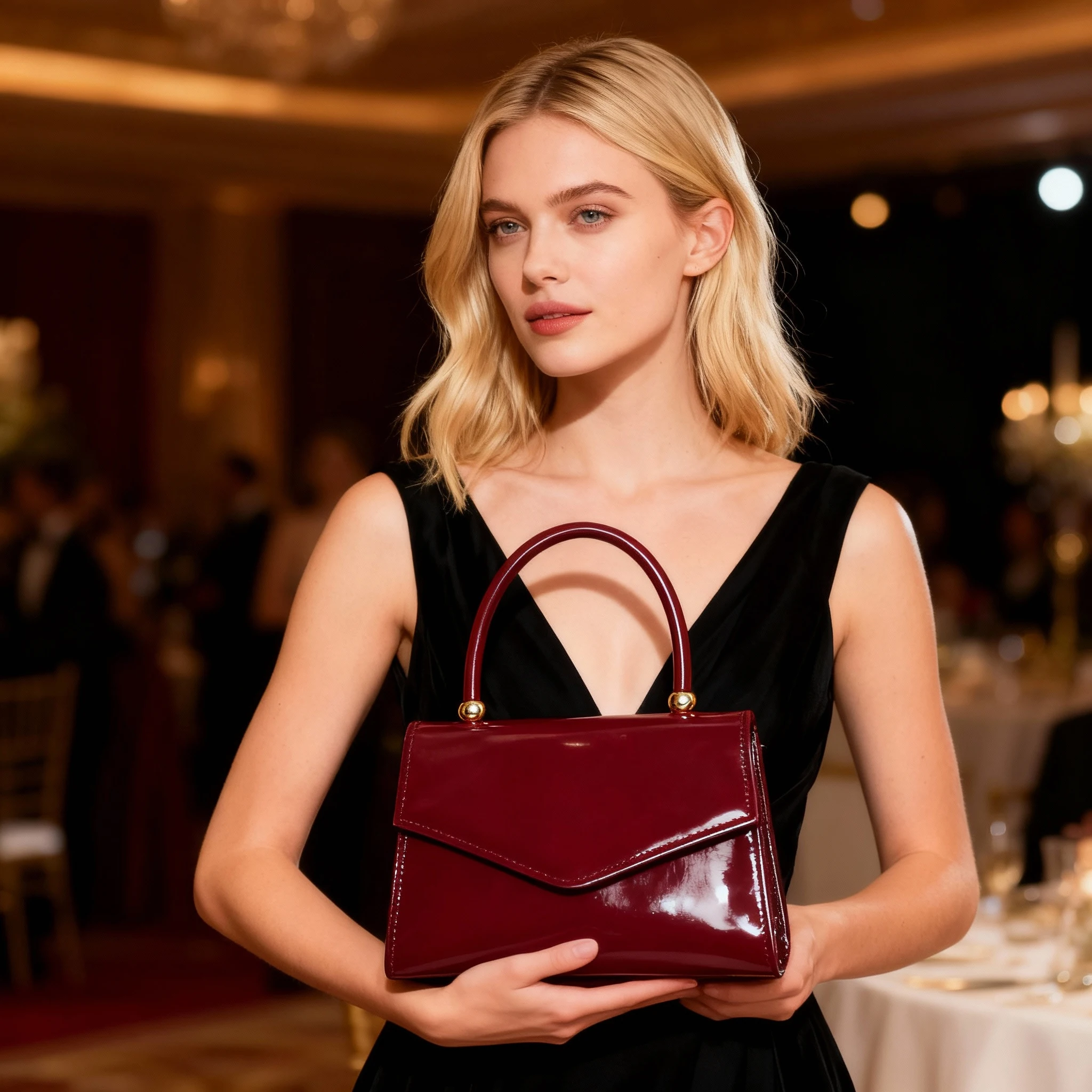 New vintage high-end evening bag with glossy texture, versatile handbag for all kinds of formal party dresses. New vintage high-end evening bag with glossy texture, versatile handbag for all kinds of formal party dresses.