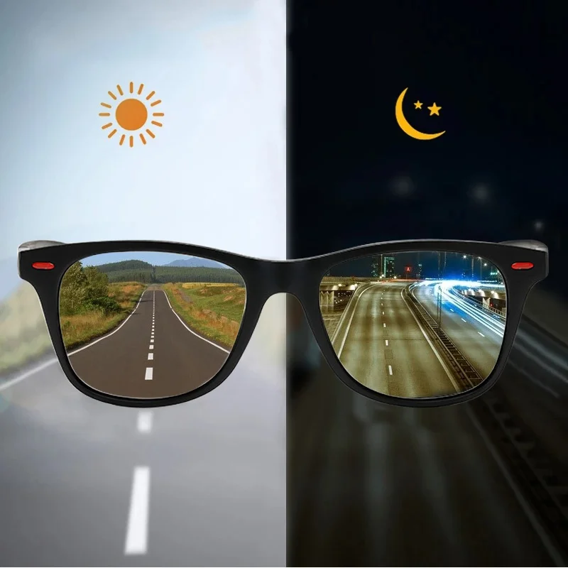 Night Vision Glasses PC Frame Polarized Sunglasses Men Outdoor Sport Sun Glasses Day Night Vision Driver Night Glasses Goggles Night Vision Glasses PC Frame Polarized Sunglasses Men Outdoor Sport Sun Glasses Day Night Vision Driver Night Glasses Goggles KDBazar
