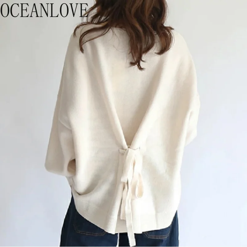 OCEANLOVE Hoodie Japan Style Back Bandage Loose Autumn Winter Sweatshirts Elegant Solid Casual All Match Women Hoodies OCEANLOVE Hoodie Japan Style Back Bandage Loose Autumn Winter Sweatshirts Elegant Solid Casual All Match Women Hoodies KDBazar