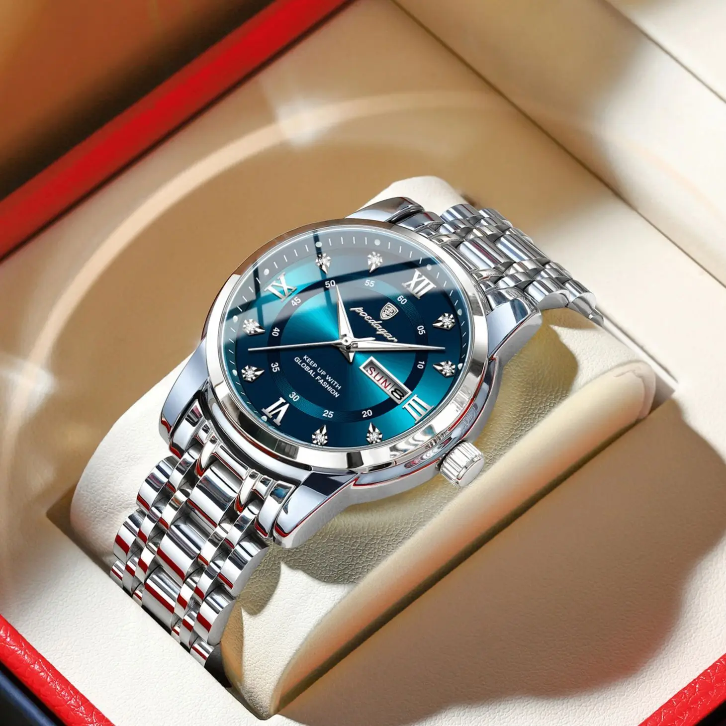 POEDAGAR Luxury Trendy Man Wristwatch Waterproof Stainless Steel Luminous Men Watch Date Week Fashion Quartz Men’s Watches Reloj Jewelry & Watches Rings POEDAGAR Luxury Trendy Man Wristwatch Waterproof Stainless Steel Luminous Men Watch Date Week Fashion Quartz Men's Watches Reloj Jewelry & Watches Rings KDBazar