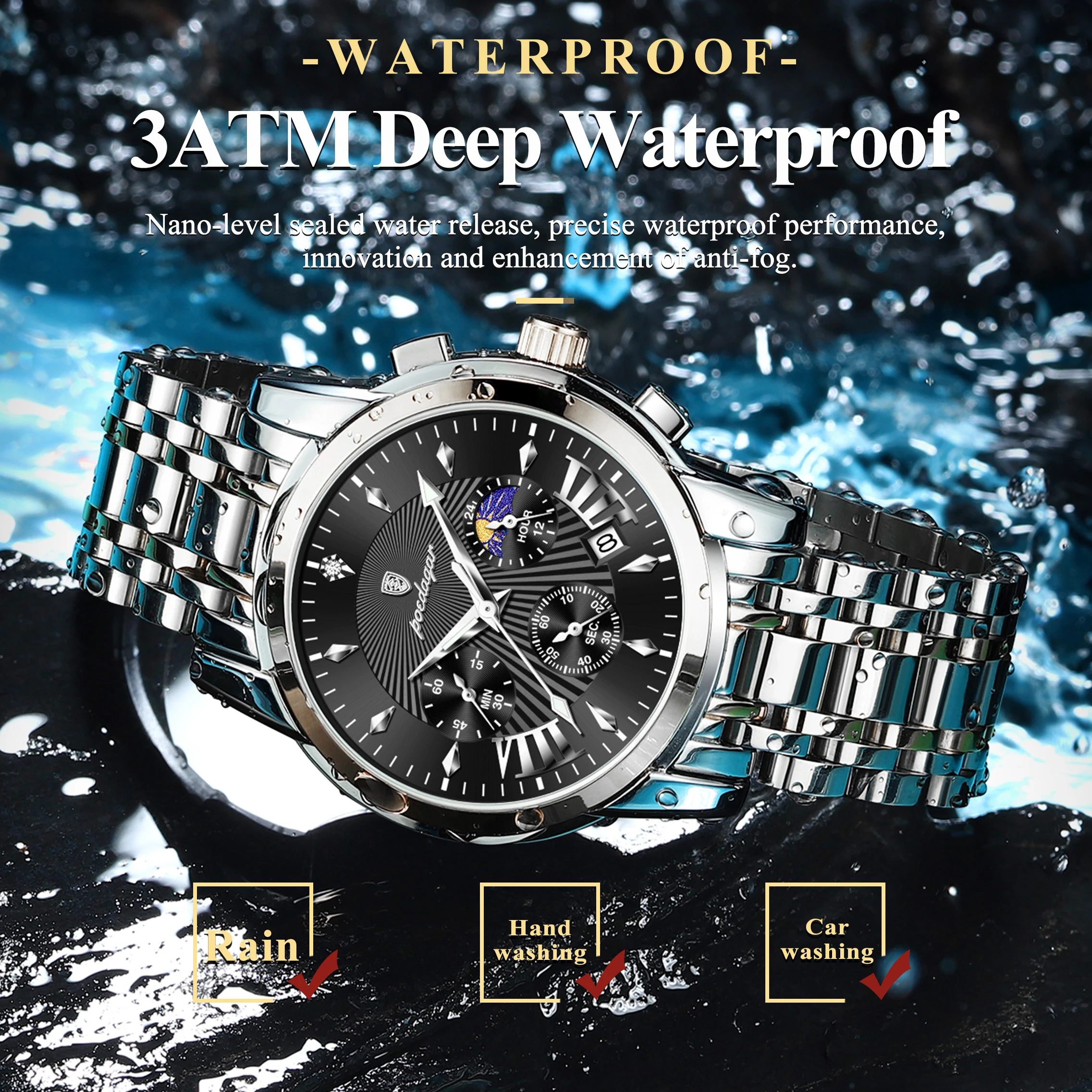 POEDAGAR Original Military Men Watches Waterproof Luminous Date Chronograph Man Watch Stainless Steel Men’s Quartz Watches Reloj Jewelry & Watches Mens Watches POEDAGAR Original Military Men Watches Waterproof Luminous Date Chronograph Man Watch Stainless Steel Men's Quartz Watches Reloj Jewelry & Watches Mens Watches KDBazar