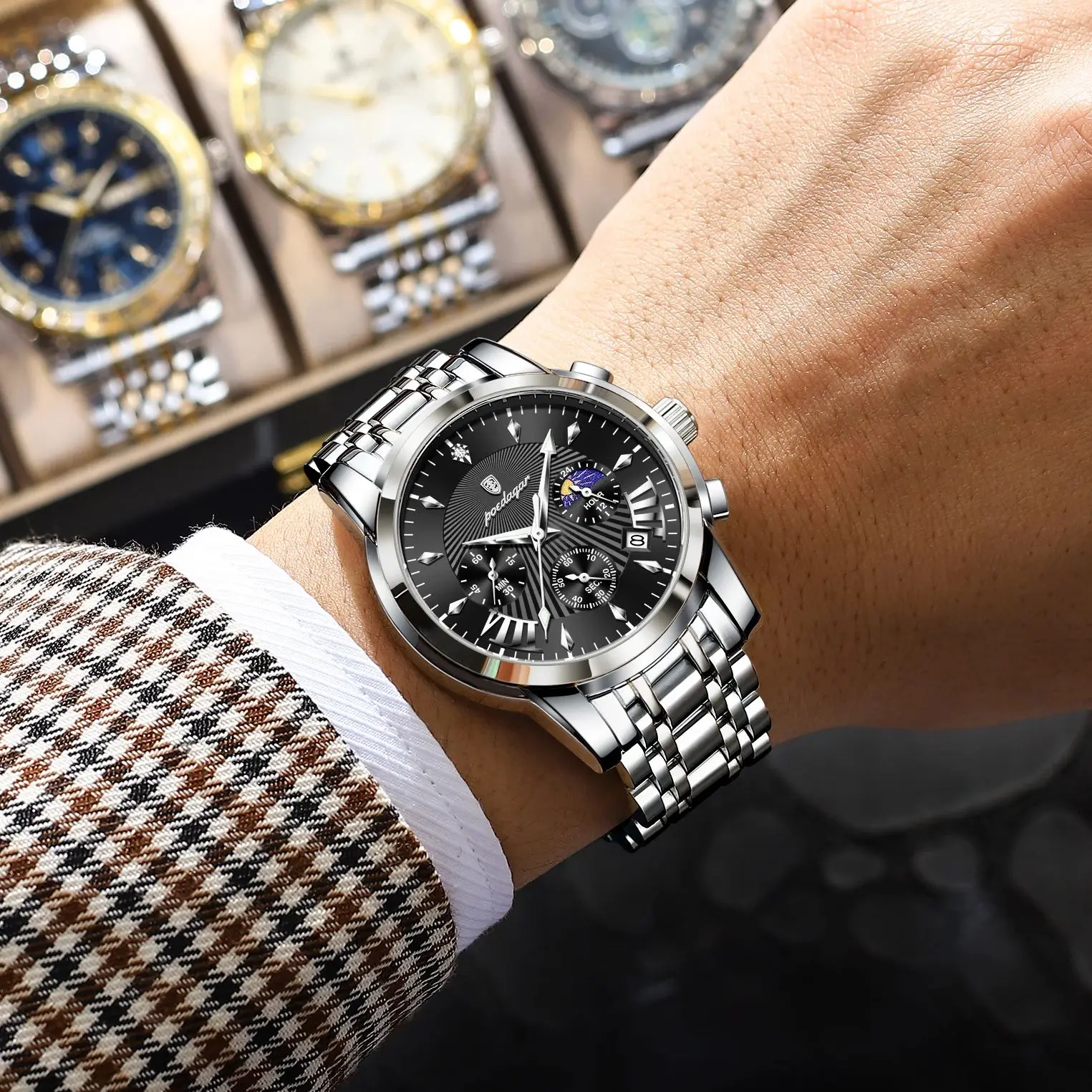 POEDAGAR Original Military Men Watches Waterproof Luminous Date Chronograph Man Watch Stainless Steel Men’s Quartz Watches Reloj Jewelry & Watches Mens Watches POEDAGAR Original Military Men Watches Waterproof Luminous Date Chronograph Man Watch Stainless Steel Men's Quartz Watches Reloj Jewelry & Watches Mens Watches KDBazar