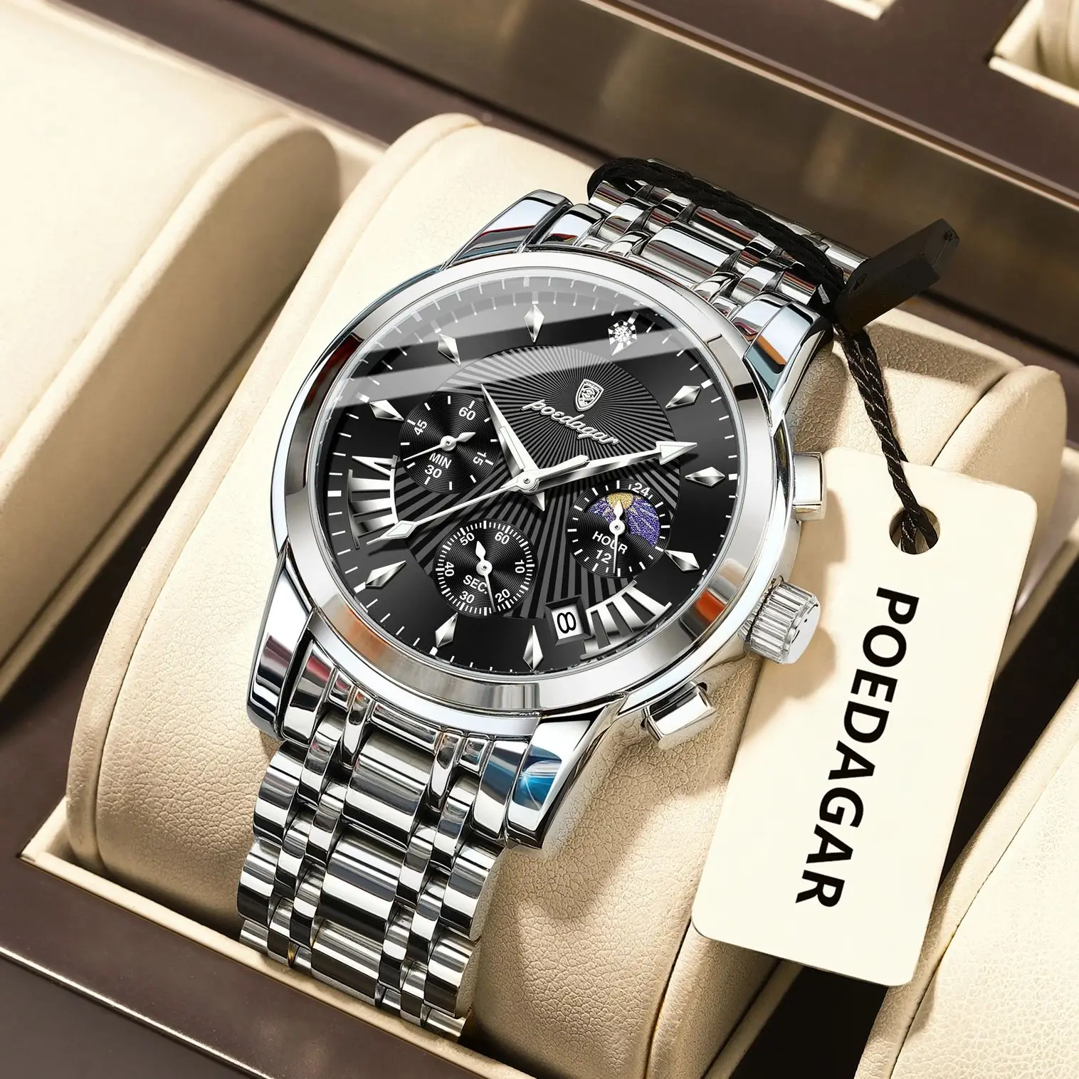 POEDAGAR Original Military Men Watches Waterproof Luminous Date Chronograph Man Watch Stainless Steel Men’s Quartz Watches Reloj Jewelry & Watches Mens Watches POEDAGAR Original Military Men Watches Waterproof Luminous Date Chronograph Man Watch Stainless Steel Men's Quartz Watches Reloj Jewelry & Watches Mens Watches KDBazar