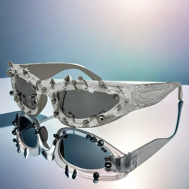 Personalized Rivet Sunglasses for Men and Women Retro Metal Studded Frame Unisex Punk Eyewear UV400 Protection Party Shades Bags & Accessories Sunglasses Sunglasses for Women Personalized Rivet Sunglasses for Men and Women Retro Metal Studded Frame Unisex Punk Eyewear UV400 Protection Party Shades Bags & Accessories Sunglasses Sunglasses for Women KDBazar
