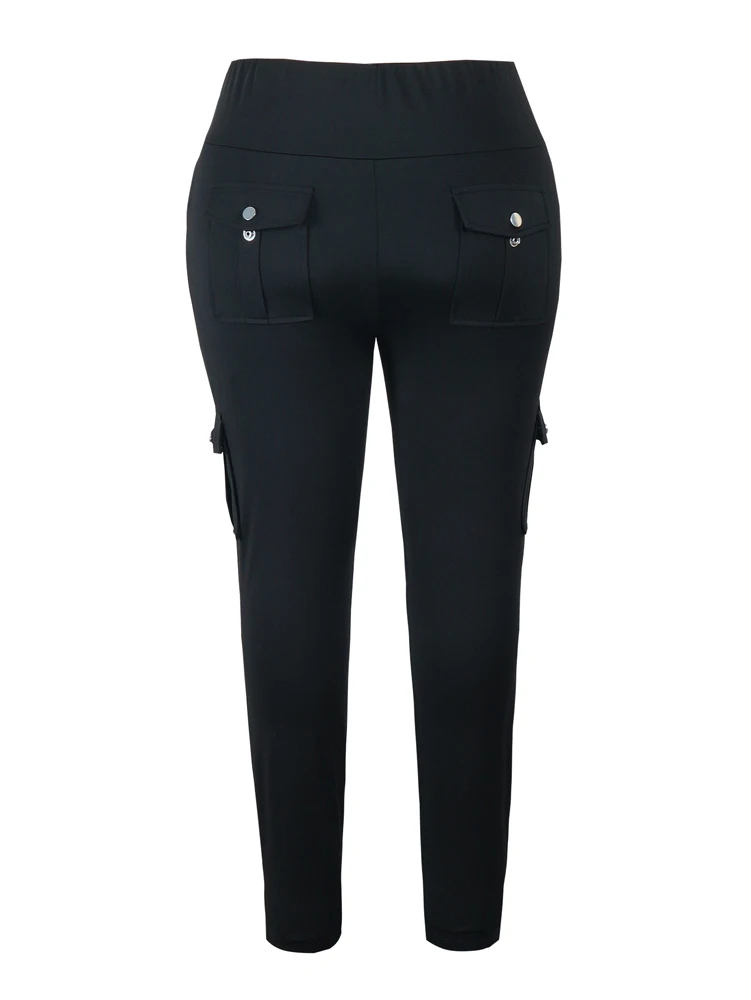 Butt lift leggings with pockets for women, styled casually