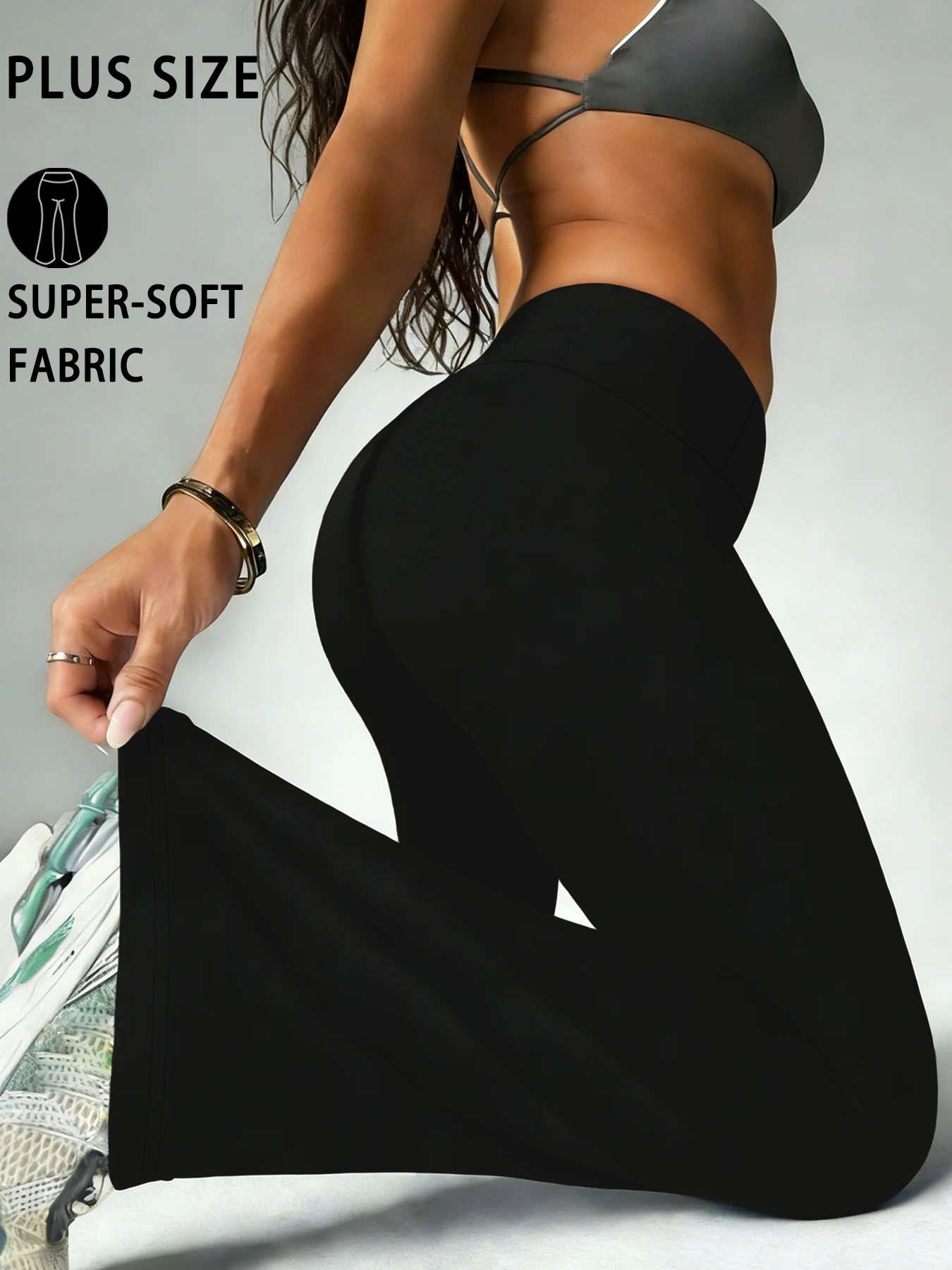 Plus Size Women’s Super Soft Flare Pants High Waisted Tummy Control Workout Yoga Push Up Gym Fitness Long Leggings Bell Bottoms Leggings Plus Size Leggings Women’s Fashion Plus Size Women's Super Soft Flare Pants High Waisted Tummy Control Workout Yoga Push Up Gym Fitness Long Leggings Bell Bottoms Leggings Plus Size Leggings Women's Fashion KDBazar