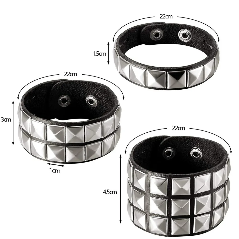 Punk Nail Bracelet with Rivets Bracelets and Bangles Jewelry & Watches Punk Nail Bracelet with Rivets Bracelets and Bangles Jewelry & Watches KDBazar