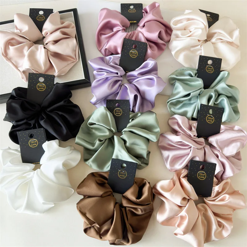 Purple Satin Scrunchie Set Hair Accessories Purple Satin Scrunchie Set Hair Accessories KDBazar