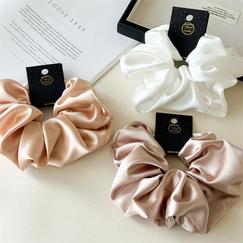 Purple Satin Scrunchie Set Hair Accessories Purple Satin Scrunchie Set Hair Accessories KDBazar