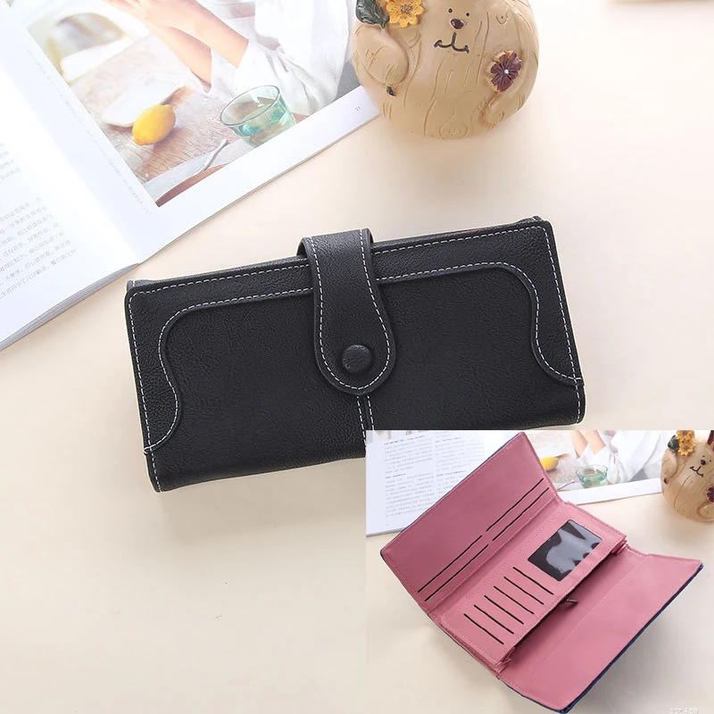 Women’s Long Wallet PU Nubuck Leather Large Capacity RFID Blocking Clutch, Multi Card Slots, Zipper Coin Pocket, Snap Closure Women’s Long Wallet PU Nubuck Leather Large Capacity RFID Blocking Clutch, Multi Card Slots, Zipper Coin Pocket, Snap Closure