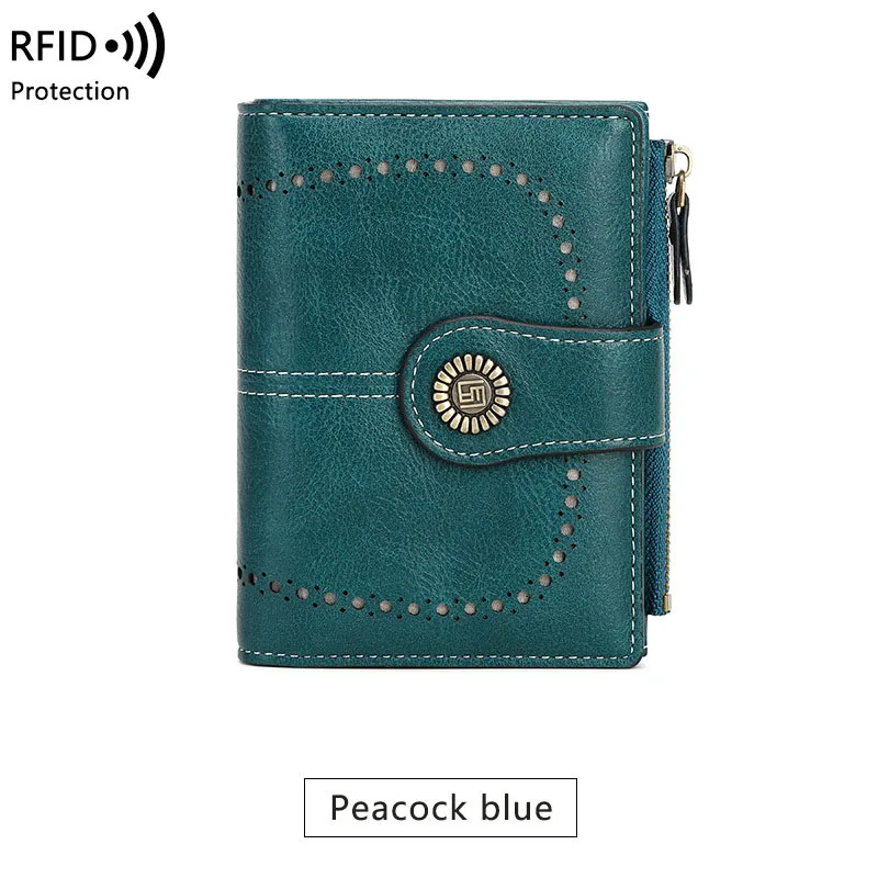 RFID blocking wallet interior card slots