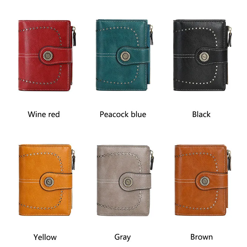 RFID blocking wallet hasp closure detail