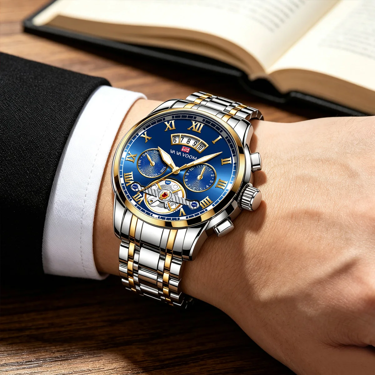 Relogio Masculino watch face detail