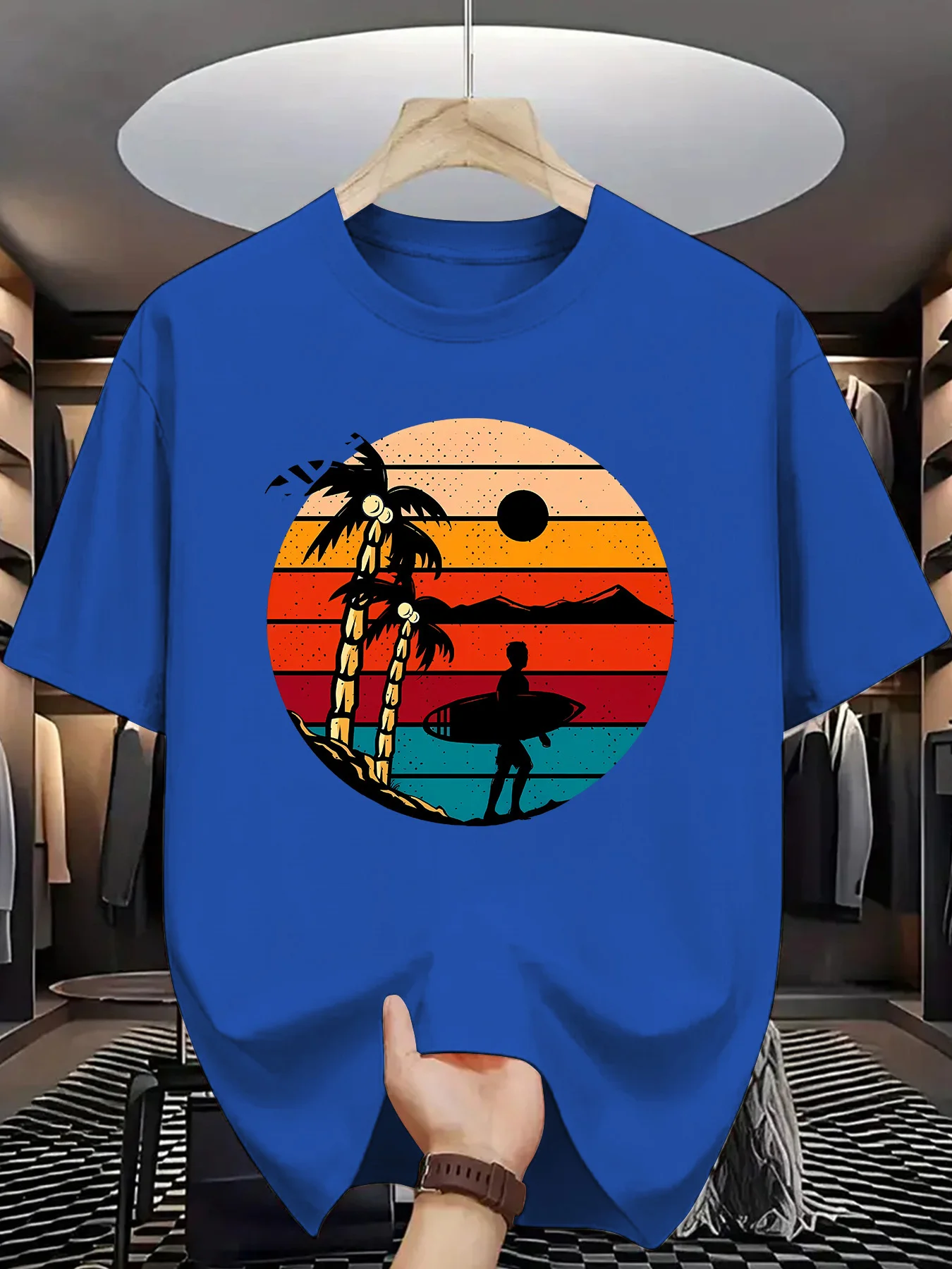 Retro Sunset Surfer T-Shirt for Men Men’s Clothing Men’s Fashion Men’s Trendy T-Shirts Retro Sunset Surfer T-Shirt for Men Men's Clothing Men's Fashion Men's Trendy T-Shirts KDBazar