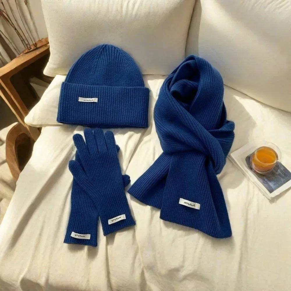 Ribbed Knit Scarf, Hat & Glove Set for Women Scarf, Hat & Glove Sets Ribbed Knit Scarf, Hat & Glove Set for Women Scarf, Hat & Glove Sets KDBazar