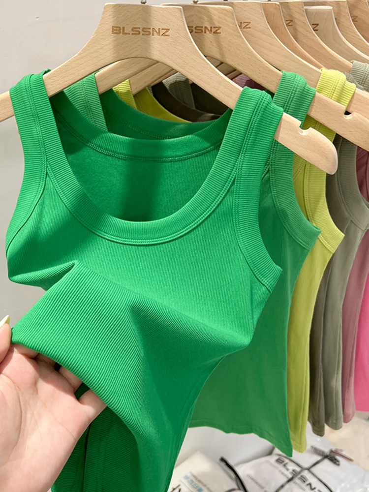 Ribbed Round Neck Tank Top for Women Camis & Tops Clothing & Accessories Women’s Fashion Ribbed Round Neck Tank Top for Women Camis & Tops Clothing & Accessories Women's Fashion KDBazar