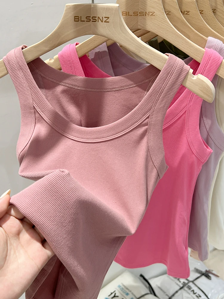 Ribbed Round Neck Tank Top for Women Camis & Tops Clothing & Accessories Women’s Fashion Ribbed Round Neck Tank Top for Women Camis & Tops Clothing & Accessories Women's Fashion KDBazar