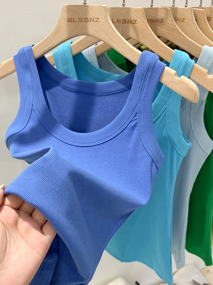 Ribbed Round Neck Tank Top for Women Camis & Tops Clothing & Accessories Women’s Fashion Ribbed Round Neck Tank Top for Women Camis & Tops Clothing & Accessories Women's Fashion KDBazar