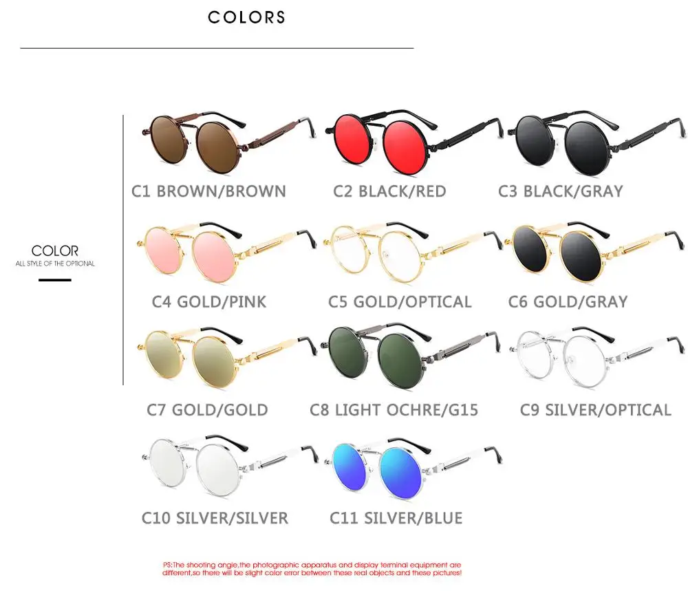 Round Metal Frame Sunglasses TrendyMate Round Metal Frame Sunglasses TrendyMate KDBazar