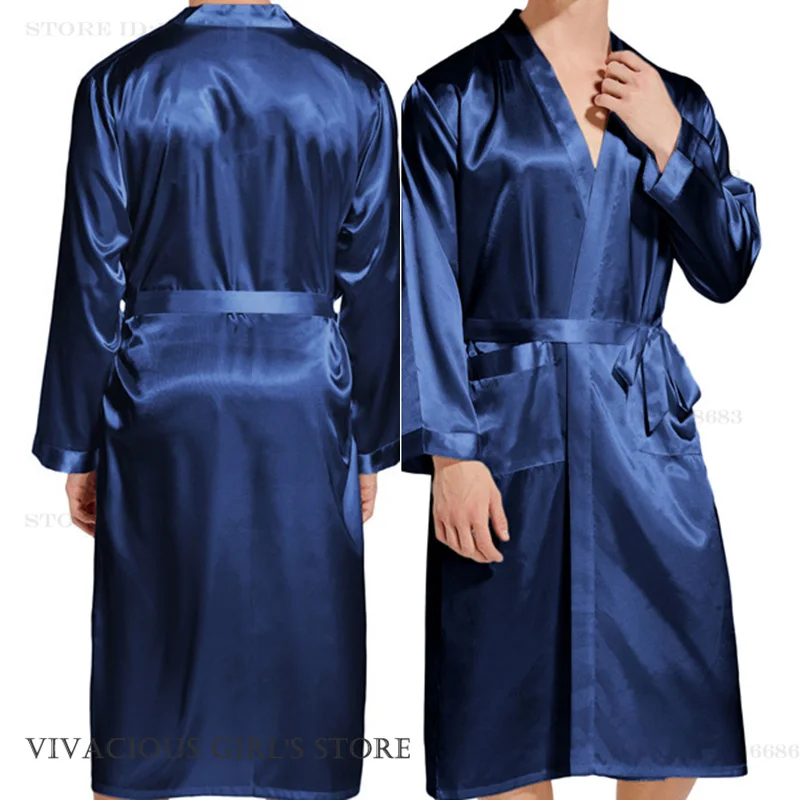 Satin Robe for Men Robes Satin Robe for Men Robes KDBazar
