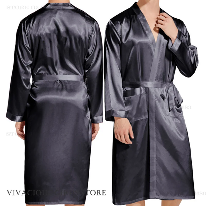 Satin Robe for Men Robes Satin Robe for Men Robes KDBazar
