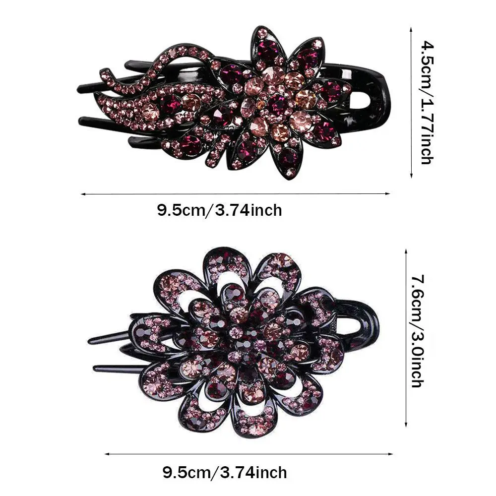 Shiny Rhinestone Hairpin Flower Leaf Duckbill Hair Claws Retro Hair Clips Accessories For Women Shinning Ponytail Headwear Clothing & Accessories Hair Accessories Women’s Fashion Shiny Rhinestone Hairpin Flower Leaf Duckbill Hair Claws Retro Hair Clips Accessories For Women Shinning Ponytail Headwear Clothing & Accessories Hair Accessories Women's Fashion KDBazar