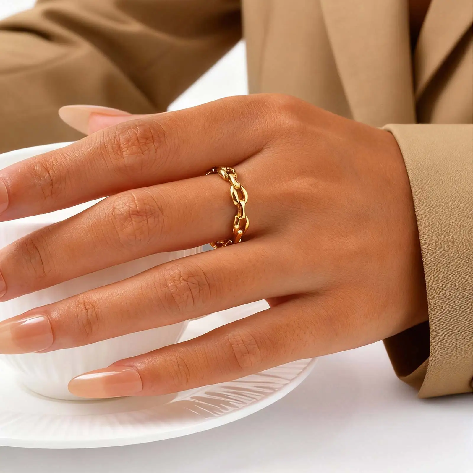 Simple Strap Chain Ring for Women,Gold Color Minimalist Stainless Steel Watch Rings,Fine Jewelry Gift Men’s Fashion RFID Blocking Wallets Simple Strap Chain Ring for Women,Gold Color Minimalist Stainless Steel Watch Rings,Fine Jewelry Gift Men's Fashion RFID Blocking Wallets KDBazar