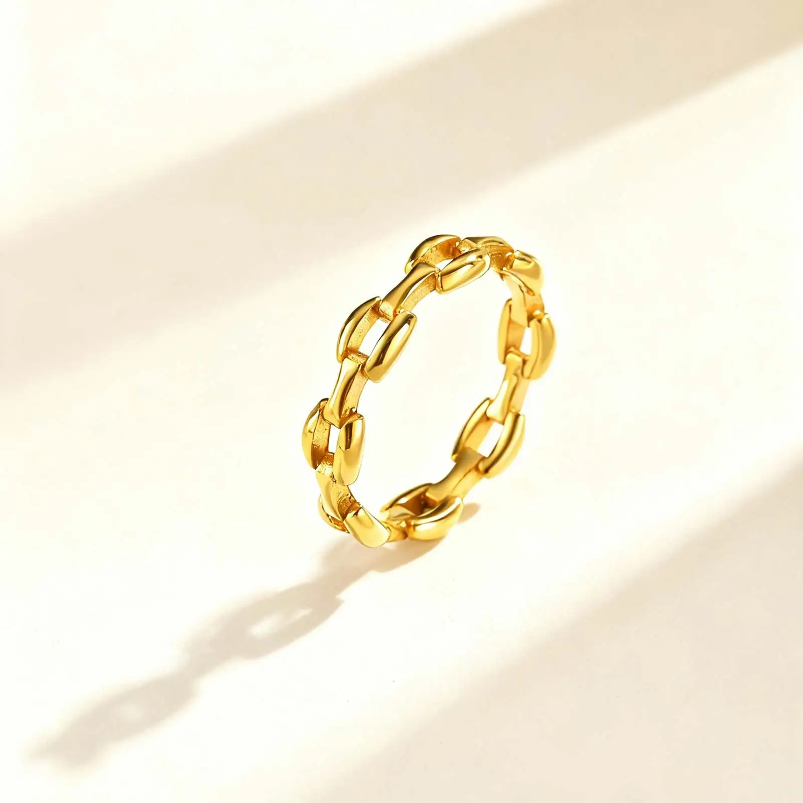 Simple Strap Chain Ring for Women,Gold Color Minimalist Stainless Steel Watch Rings,Fine Jewelry Gift Rings Simple Strap Chain Ring for Women,Gold Color Minimalist Stainless Steel Watch Rings,Fine Jewelry Gift Rings KDBazar