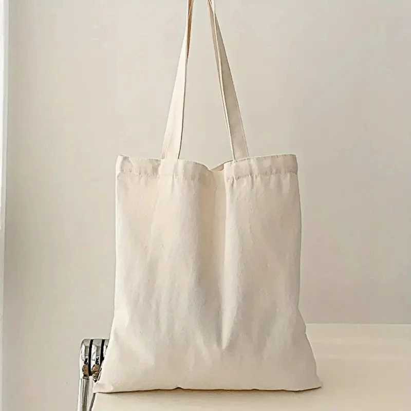 Simple and Casual Solid Color Canvas Material Large Capacity Women’s Handheld Shoulder Bag for Shopping and Travel Simple and Casual Solid Color Canvas Material Large Capacity Women's Handheld Shoulder Bag for Shopping and Travel KDBazar