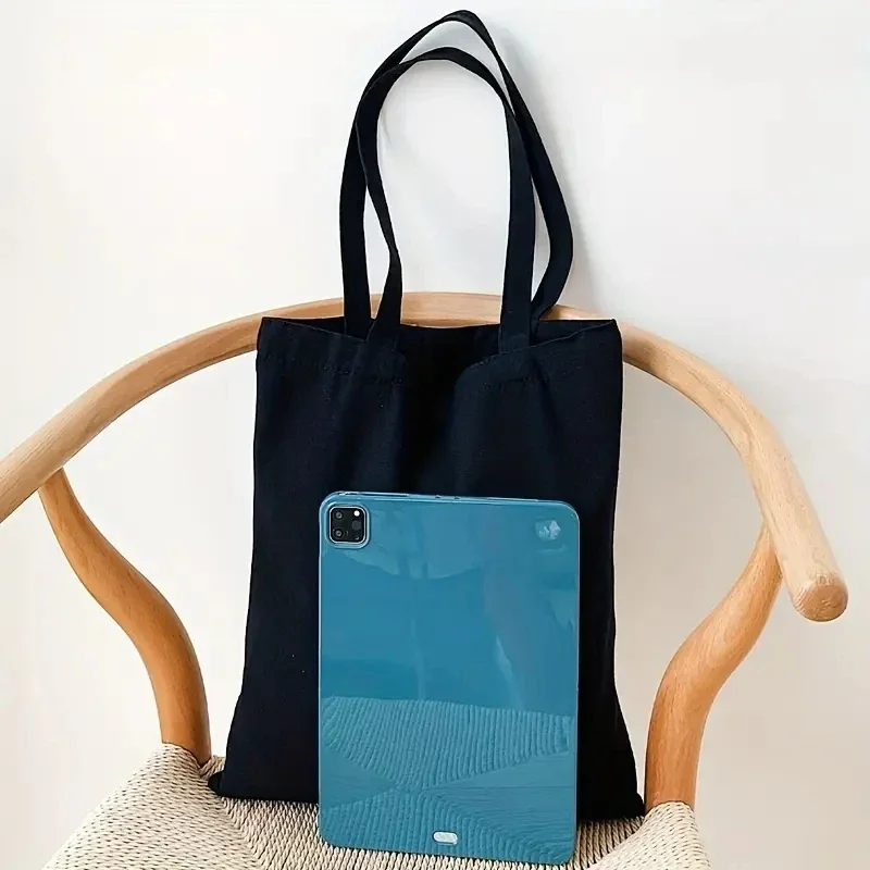Simple and Casual Solid Color Canvas Material Large Capacity Women’s Handheld Shoulder Bag for Shopping and Travel Simple and Casual Solid Color Canvas Material Large Capacity Women's Handheld Shoulder Bag for Shopping and Travel KDBazar