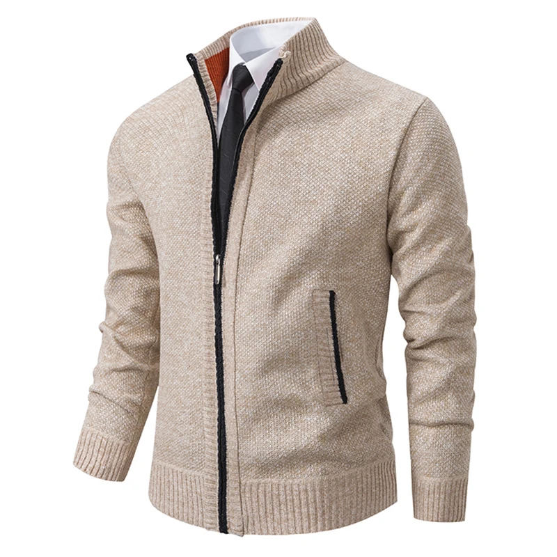 Solid Stand Collar Fleece Cardigan Coat for Men Cotton Coat Men’s Coats & Jackets Men’s Fashion Solid Stand Collar Fleece Cardigan Coat for Men Cotton Coat Men's Coats & Jackets Men's Fashion KDBazar