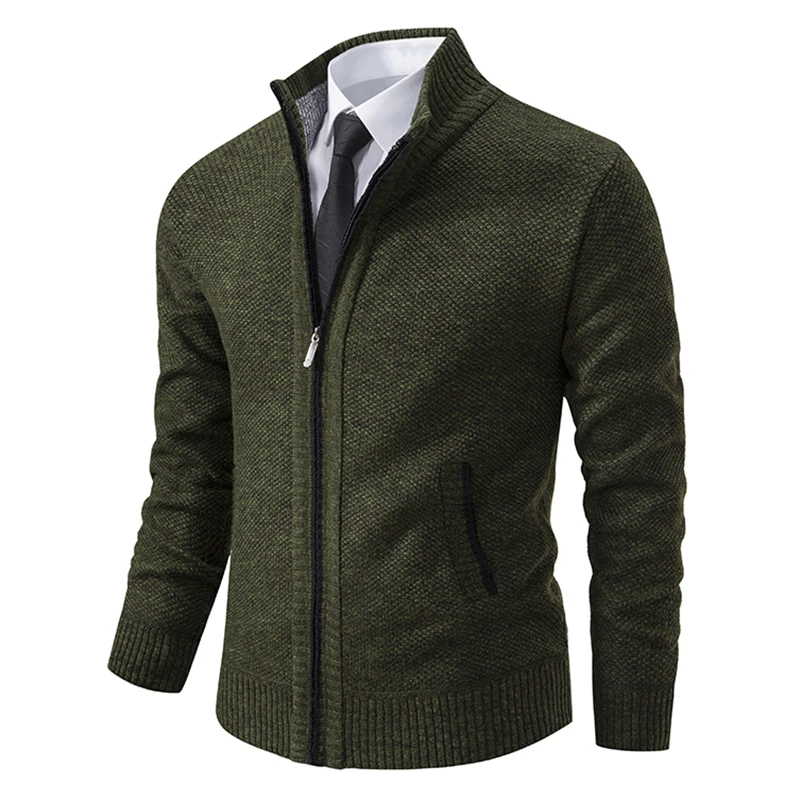 Solid Stand Collar Fleece Cardigan Coat for Men Cotton Coat Men’s Coats & Jackets Men’s Fashion Solid Stand Collar Fleece Cardigan Coat for Men Cotton Coat Men's Coats & Jackets Men's Fashion KDBazar