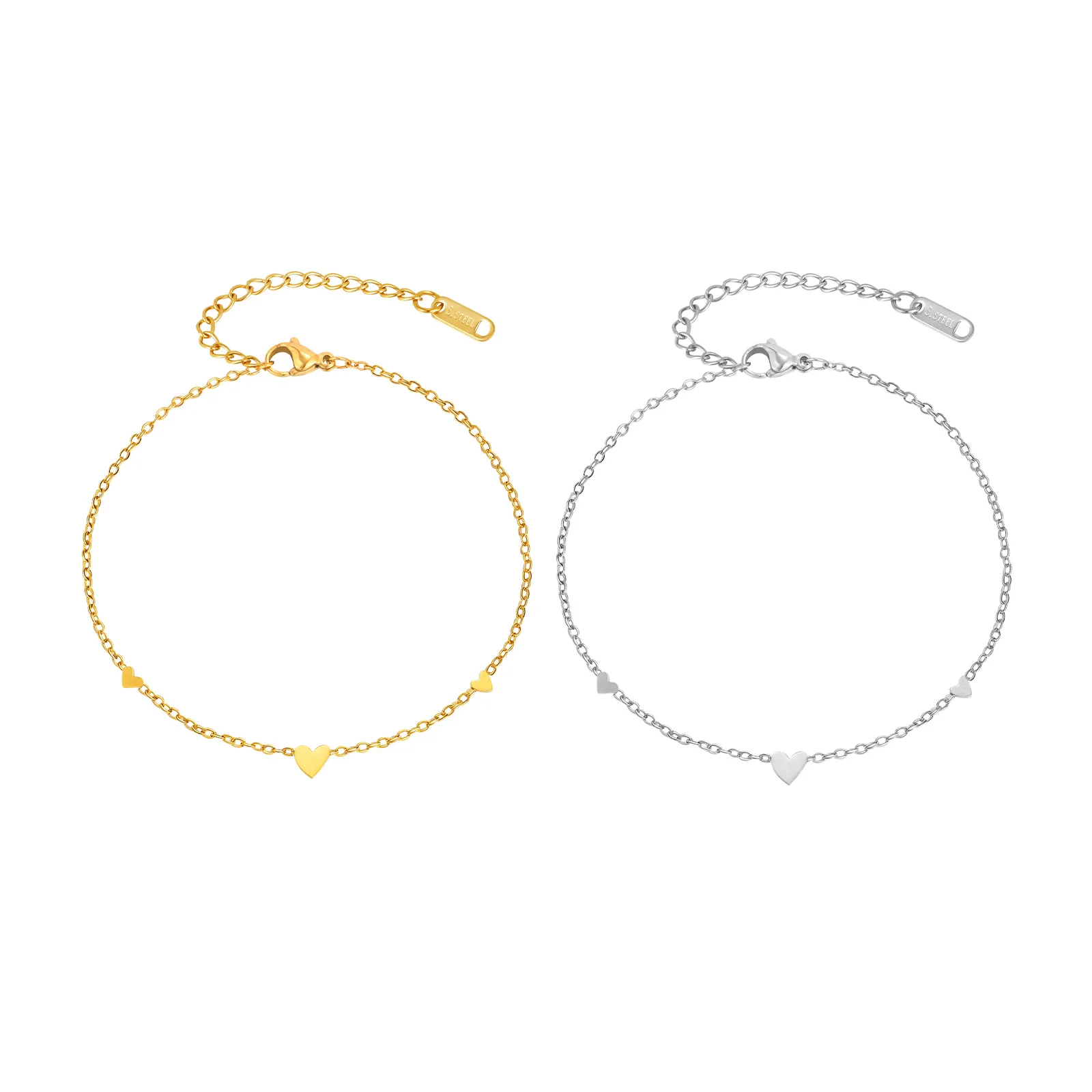 Stainless Steel Heart Anklet Anklet Jewelry Jewelry & Watches Stainless Steel Heart Anklet Anklet Jewelry Jewelry & Watches KDBazar